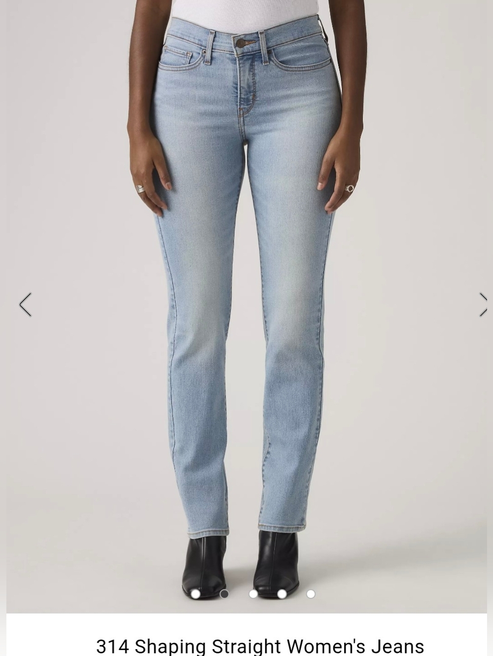 Classic Levi's Shaping Straight Leg Jeans